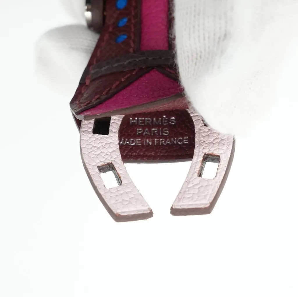 Hermès Artificier Doll Bag Charm Multicolor Stamp W(2024) MultiColor Leather Very good - Back View