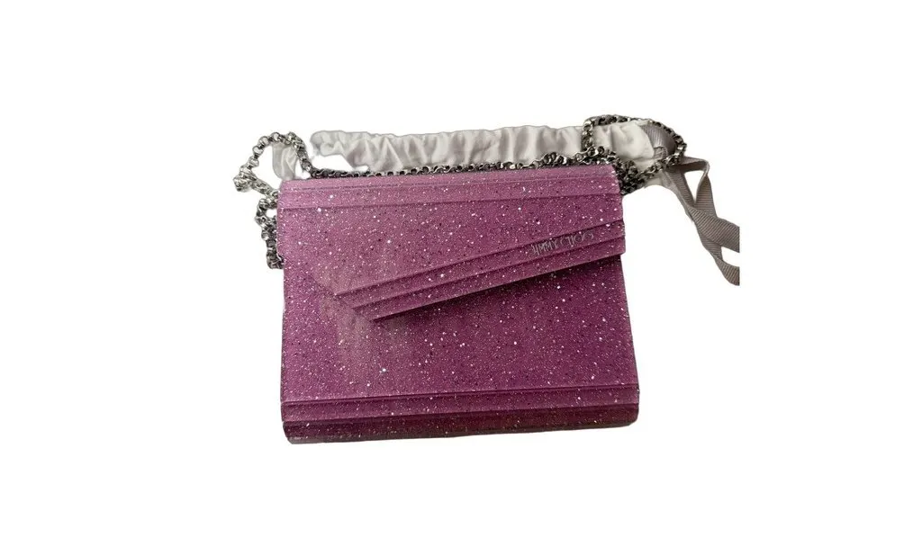 Jimmy Choo Candy clutch in Light Magenta