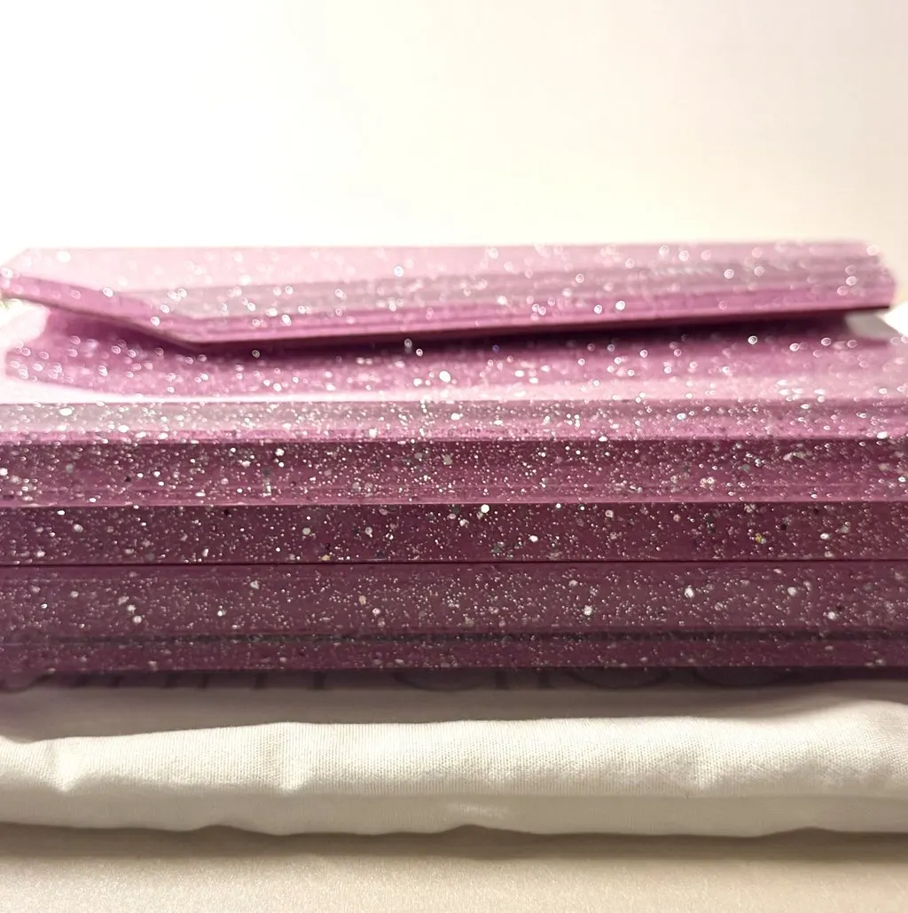 Jimmy Choo Candy clutch in Light Magenta Pink Never worn, with tag - Inside View