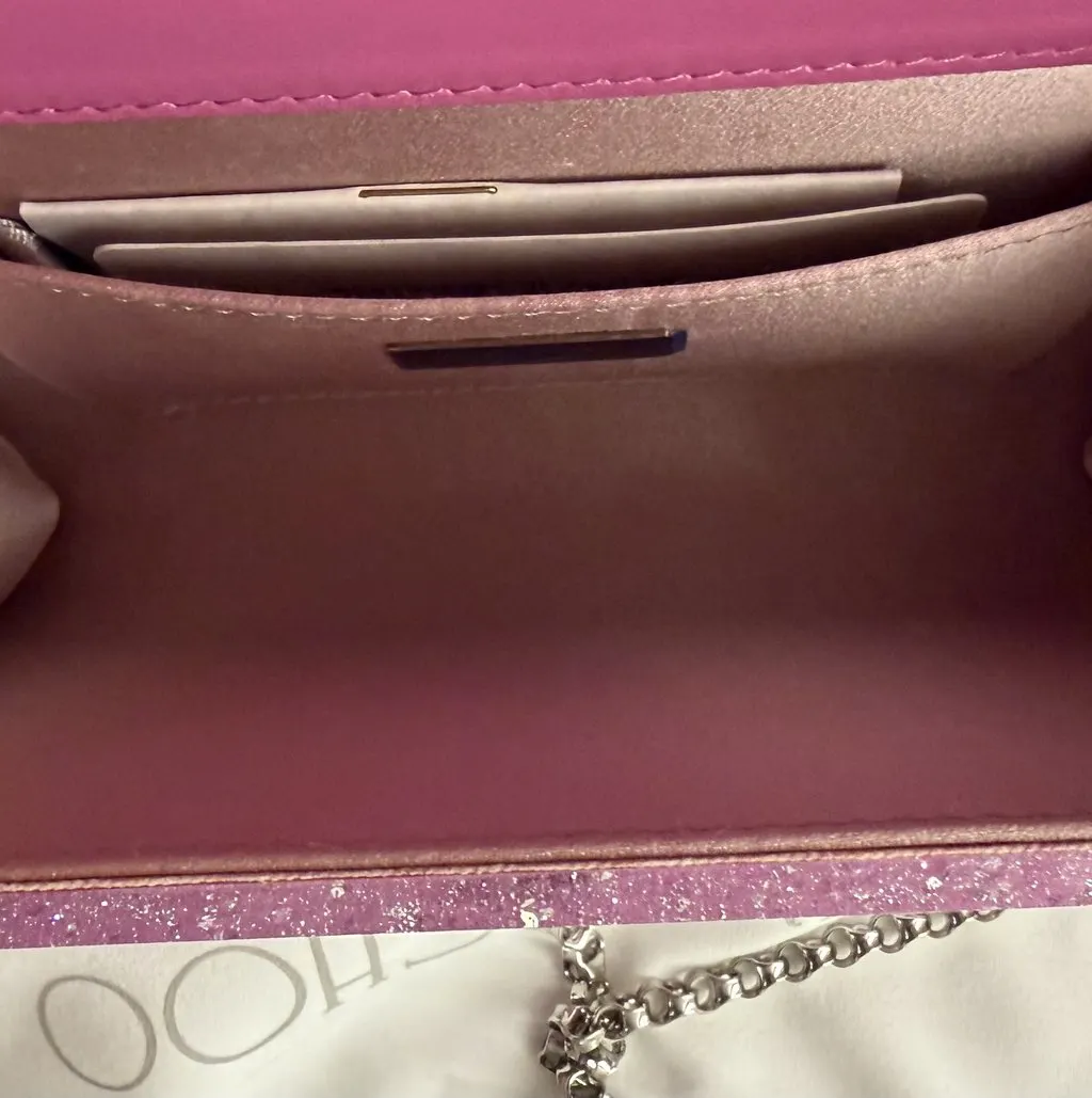 Jimmy Choo Candy clutch in Light Magenta Pink Never worn, with tag - Model View