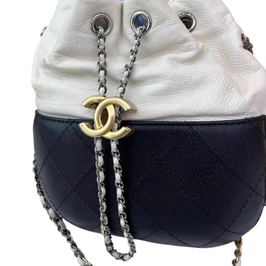 Chanel Gabrielle White Leather Good - Model View