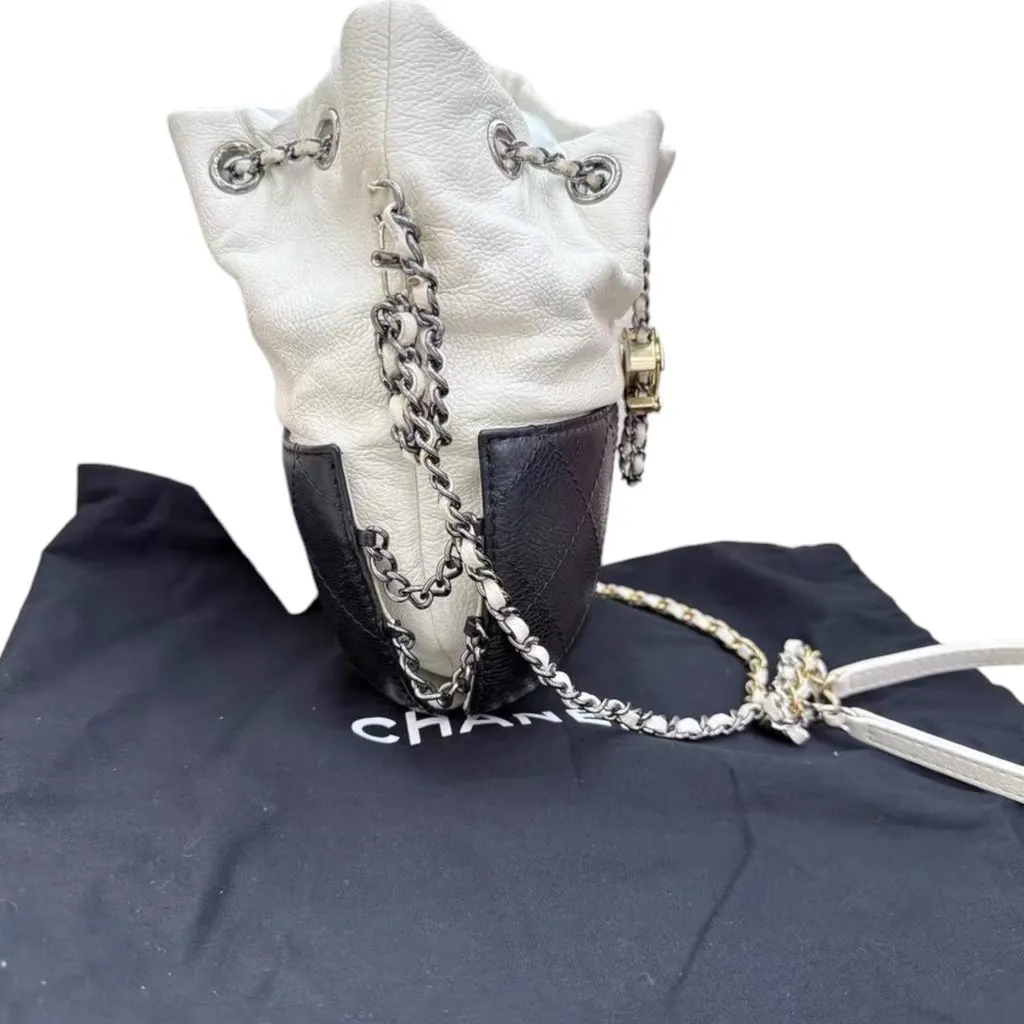 Chanel Gabrielle White Leather Good - Box View