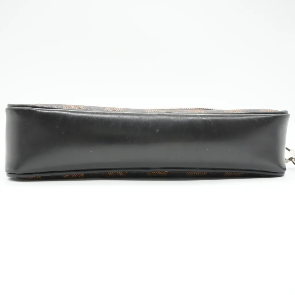Louis Vuitton Kasai Clutch Damier Ebene Brown Canvas Good - Inside View