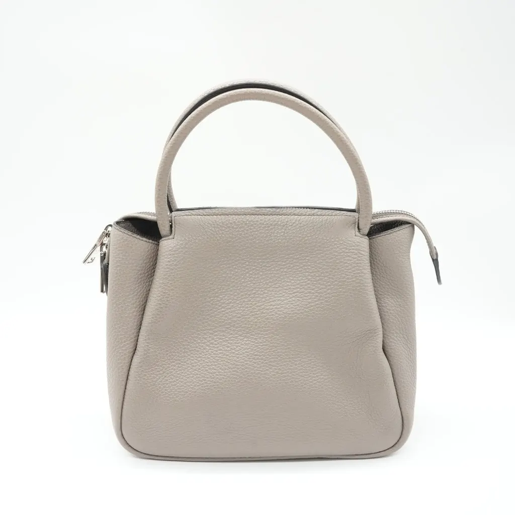 Prada Liaison Small Leather Handbag Grey Leather Good - Back View