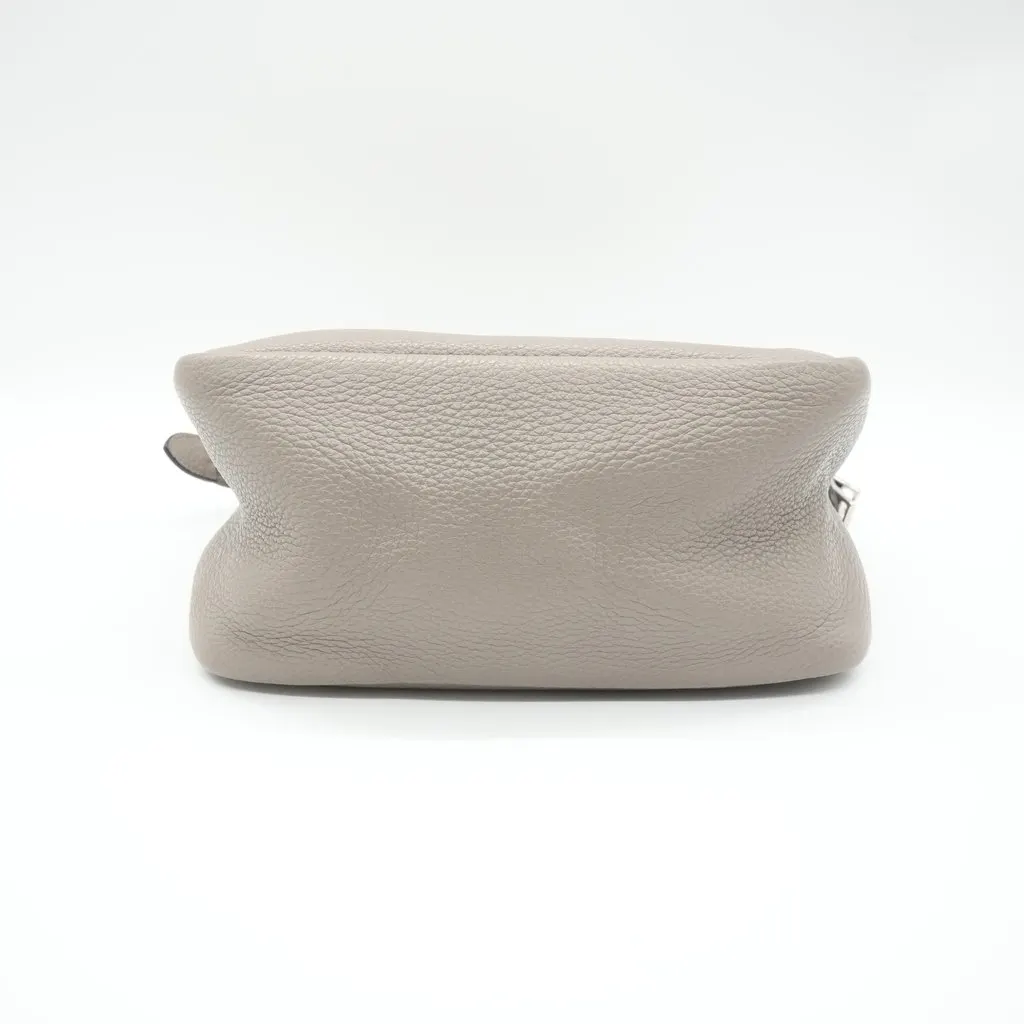 Prada Liaison Small Leather Handbag Grey Leather Good - Inside View