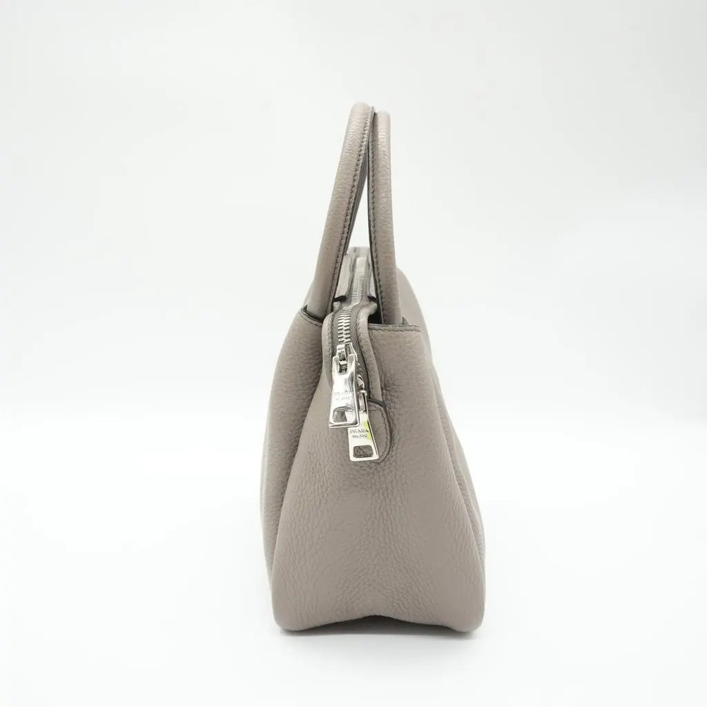 Prada Liaison Small Leather Handbag Grey Leather Good - Box View
