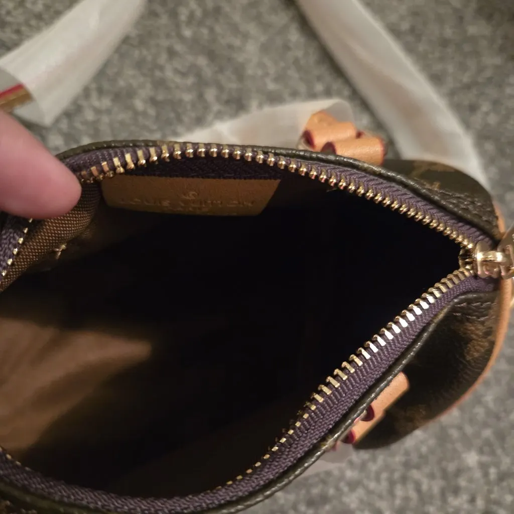 Louis Vuitton Mini Bag Brown Leather Never worn - Model View