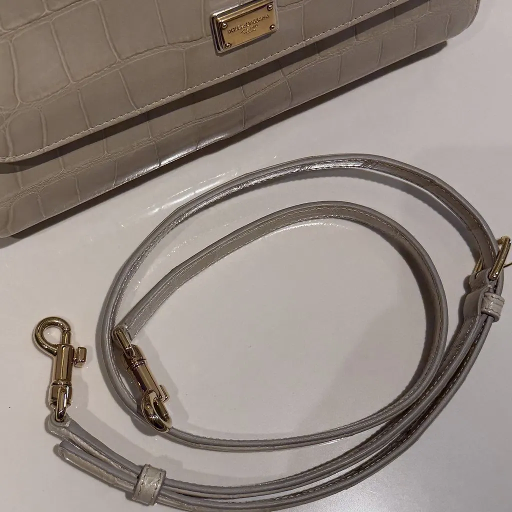 Dolce & Gabbana Sicily Ecru Leather Very good - Box View