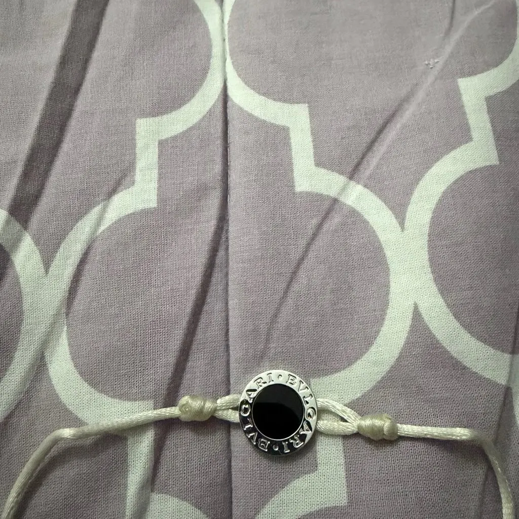Bvlgari BVLGARI Enamel Bracelet in sterling silver Black Never worn - Box View