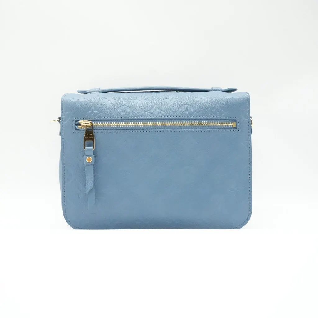 Louis Vuitton Pochette Metis Blue Jean Monogram Empreinte Leather Blue Leather Very good - Back View