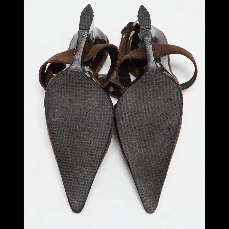 Casadei Suede Mary Jane Brown Suede Good - Model View
