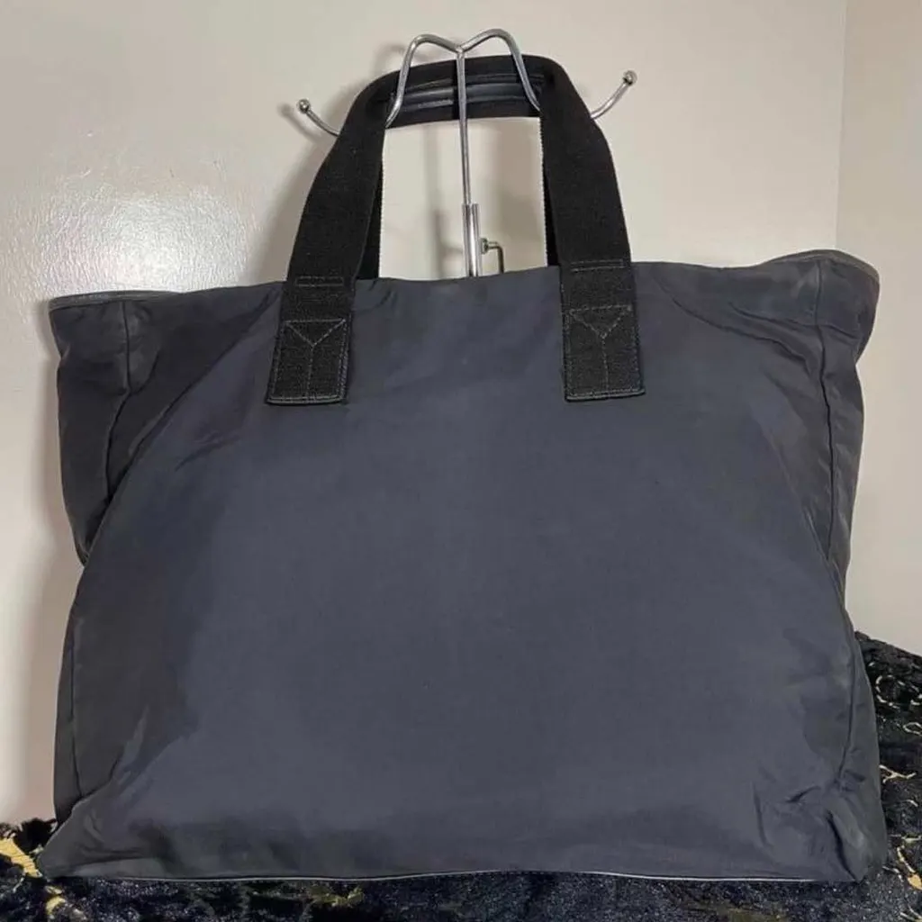 Saint Laurent YSL Tote Black Silver Good - Back View