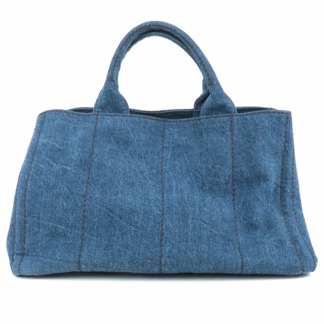 Prada Canapa Denim Tote Bag - Back view