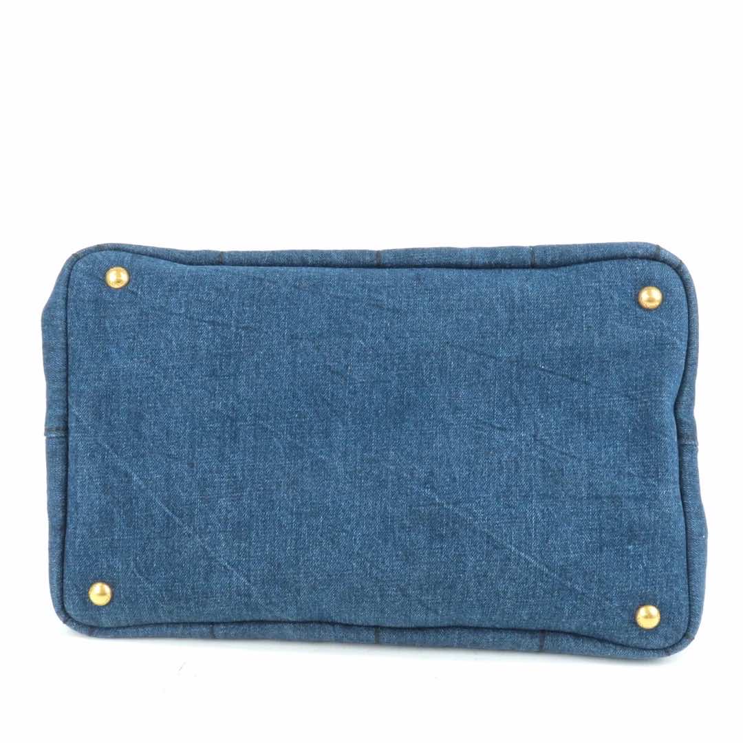 Prada Canapa Denim Tote Bag - 4