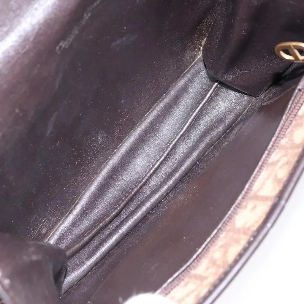 Dior Shoulder Bag Brown Canvas Good - Model View