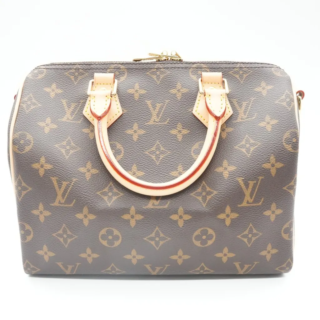Louis Vuitton Speedy 25 Bandouliere Monogram Beige Canvas Very good - Front View