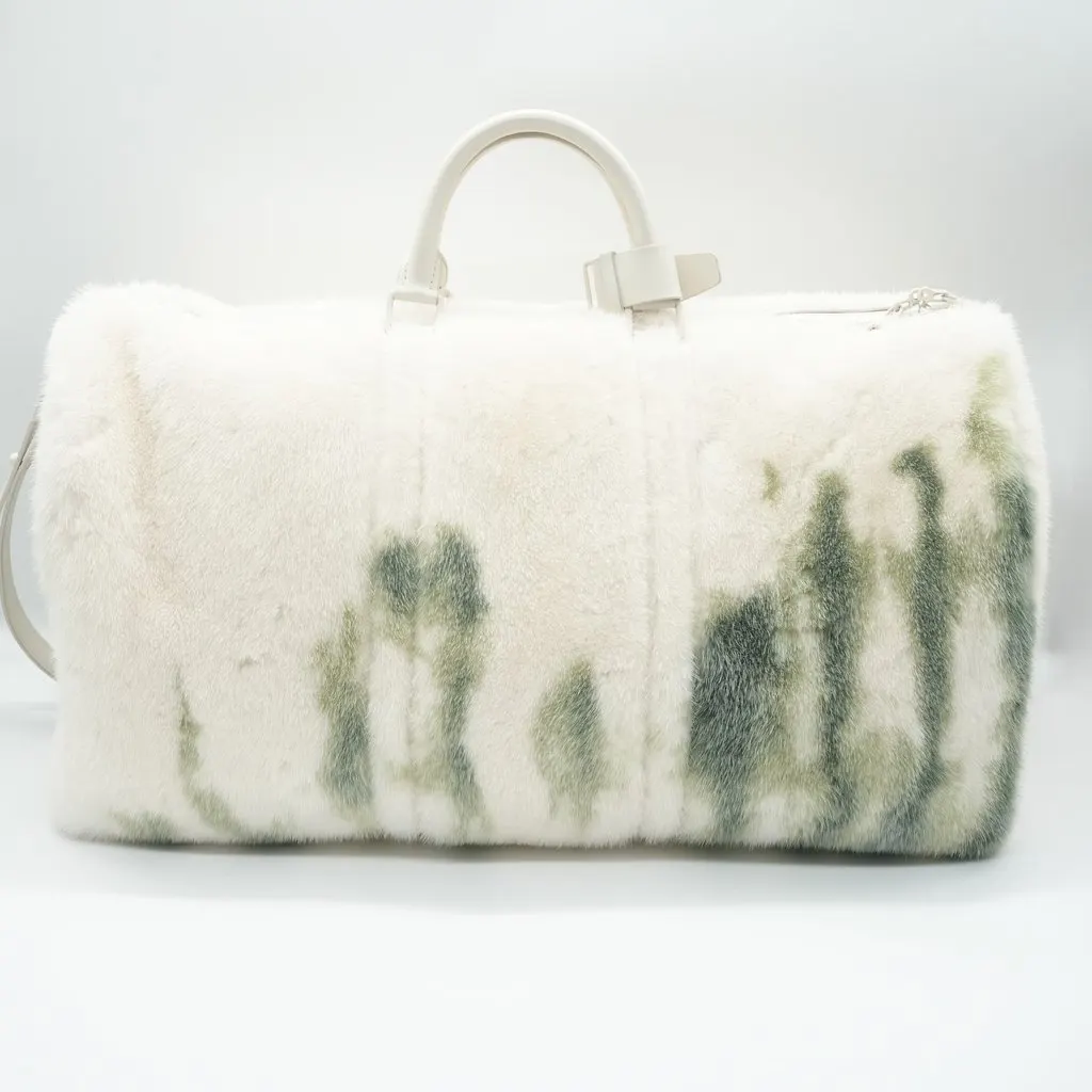 Louis Vuitton Keepall Bandouliere 55 Fur MultiColor Fur Good - Back View