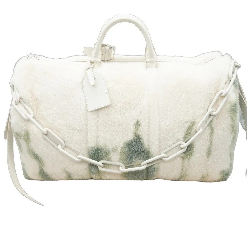 Louis Vuitton Keepall Bandouliere 55 Fur MultiColor Fur Good - Front View