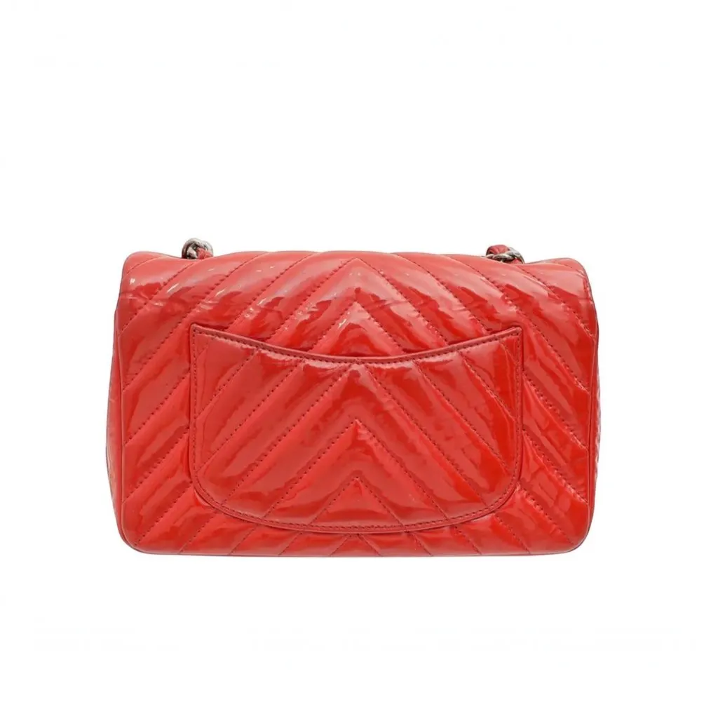 Chanel Timeless/Classique Red Leather Good - Model View