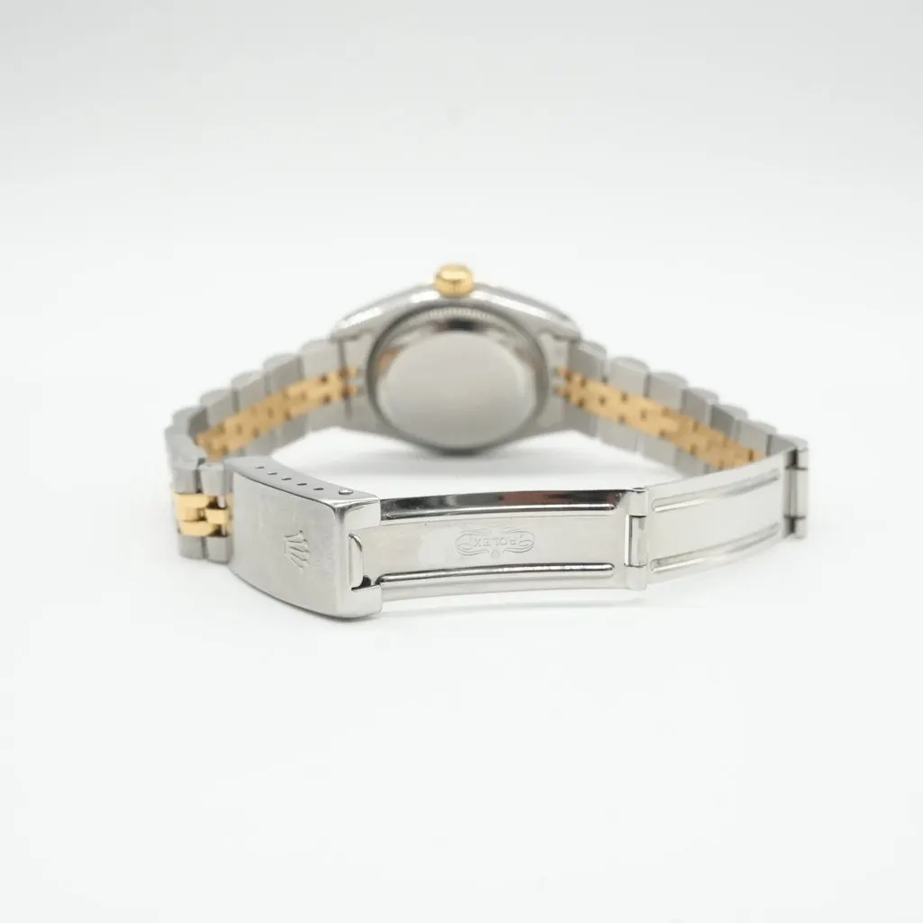 Rolex Vintage Lady Datejust 26mm, Pink MOP Diamond Dial, 18KYG, SS 69173 (1987) Gold Fair - Inside View