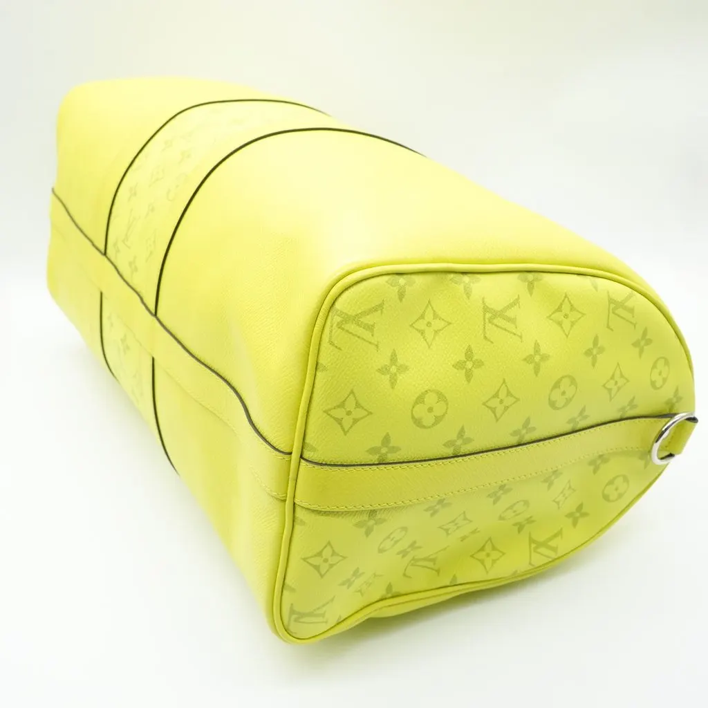 Louis Vuitton Keepall Bandouliere 50 Neon Green Canvas Very good - Box View