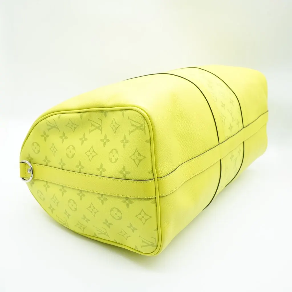 Louis Vuitton Keepall Bandouliere 50 Neon Green Canvas Very good - Inside View
