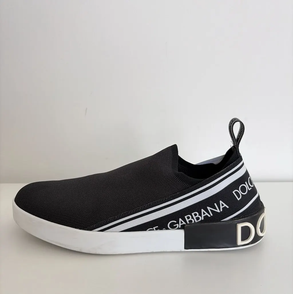 Dolce & Gabbana Dolce&Gabbana Sorrento Slip-On Sneakers Black Polyester Very good - Inside View