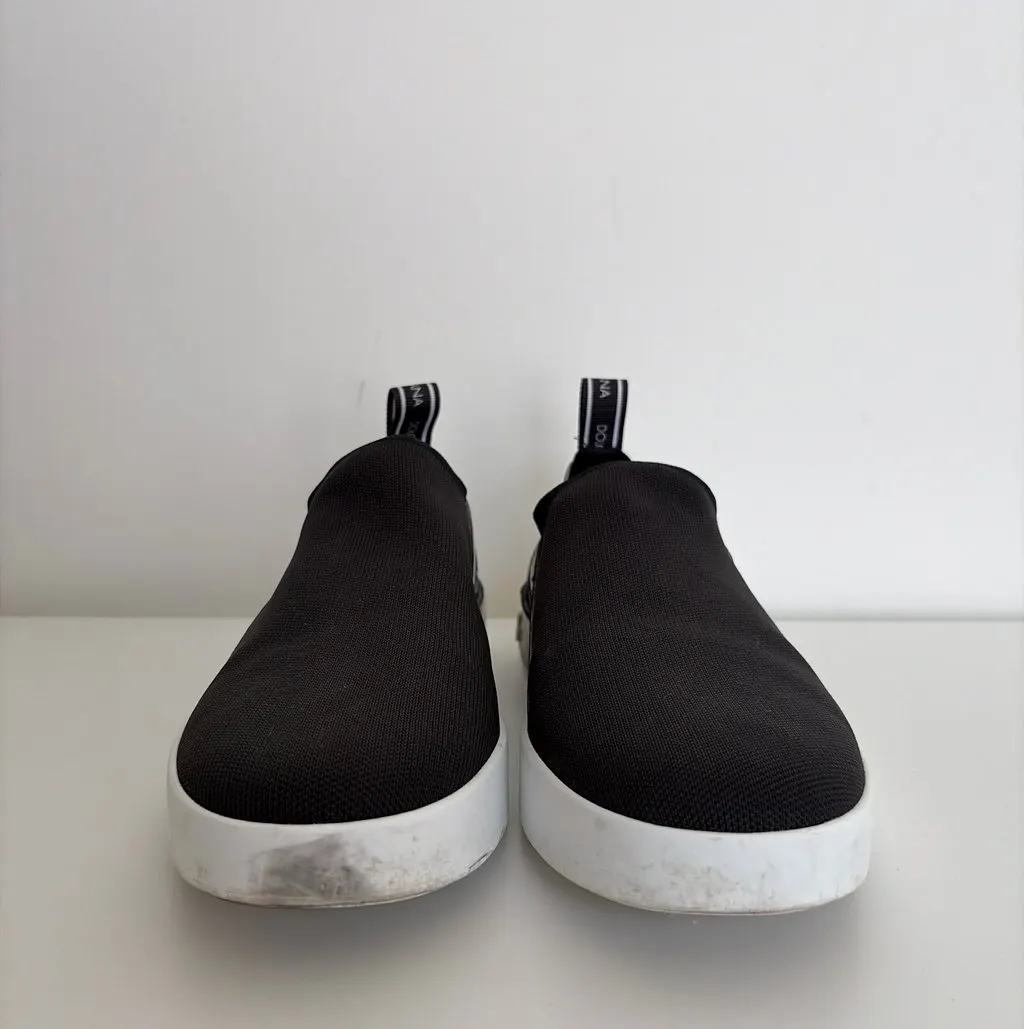 Dolce & Gabbana Dolce&Gabbana Sorrento Slip-On Sneakers Black Polyester Very good - Model View