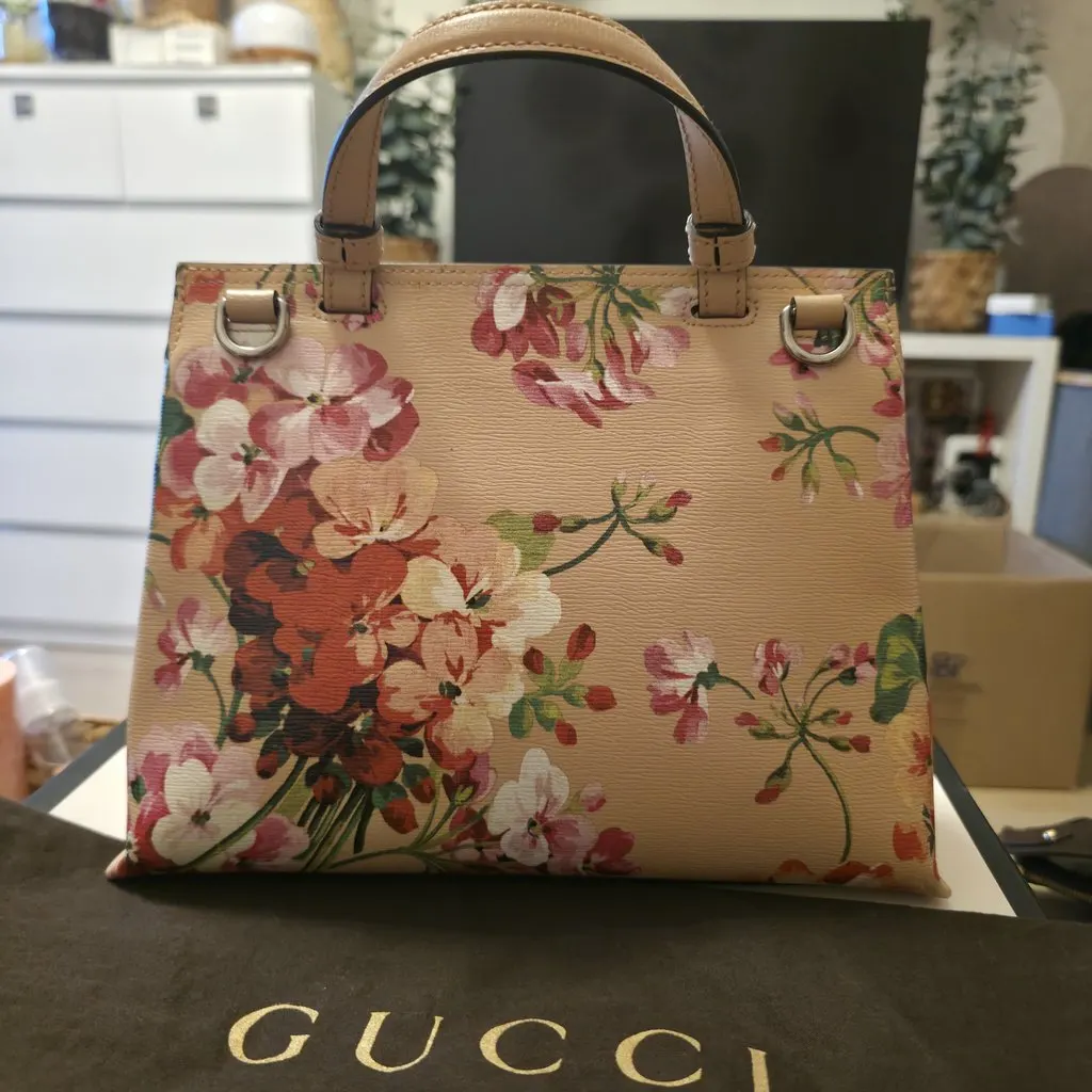 Gucci Bamboo Apricot Blooms Pink Leather Very good - Inside View