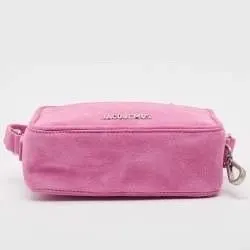 Jacquemus Jacquemus Le Baneto Pink Suede Never worn, with tag - Model View