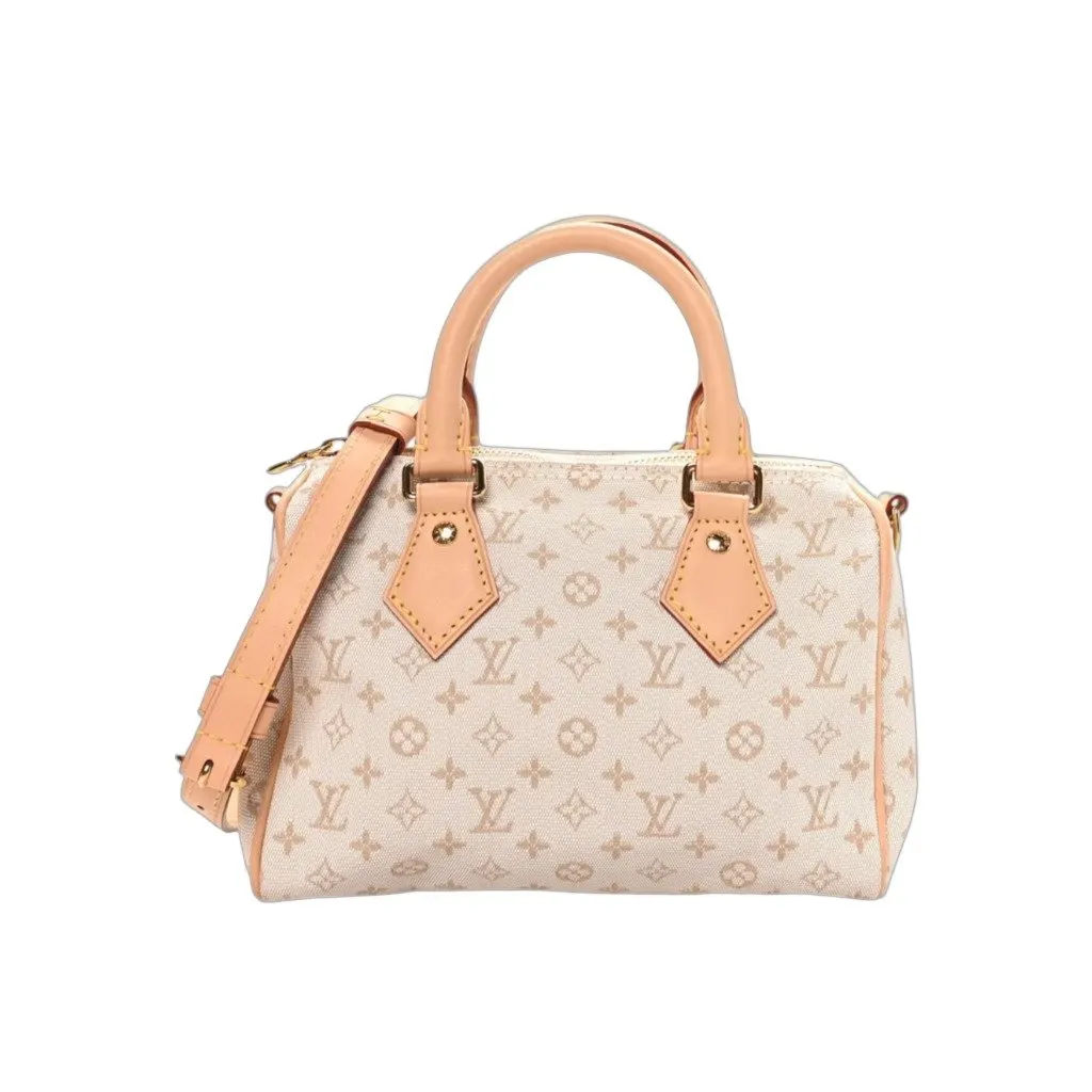 Louis Vuitton Speedy Beige Canvas Very good - Front View