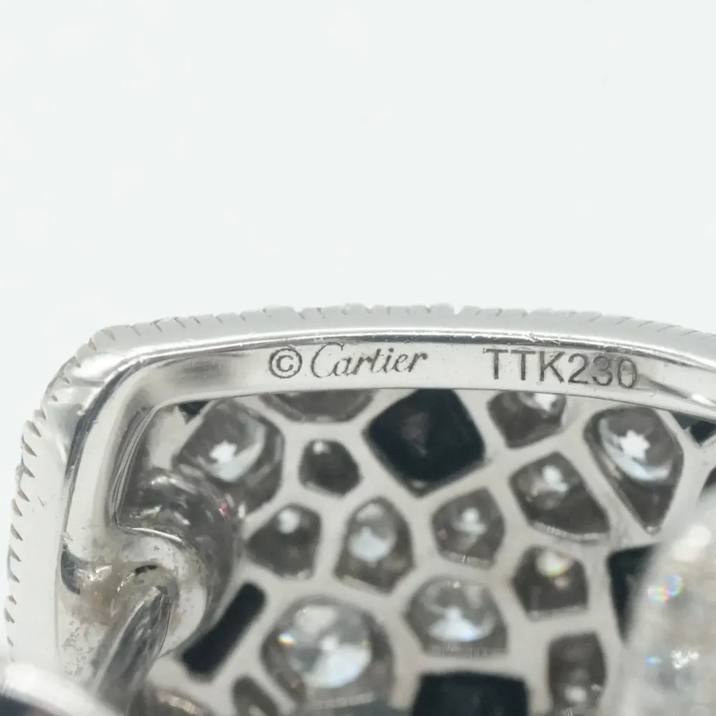 Cartier Panthere De Cartier Earrings White White Gold Good - Model View