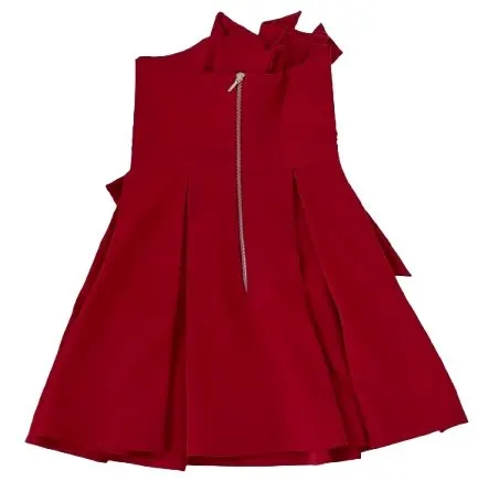 Unsigned Cliché Reborn Strapless Mini Ballerina Dress Red Polyester Very good - Back View