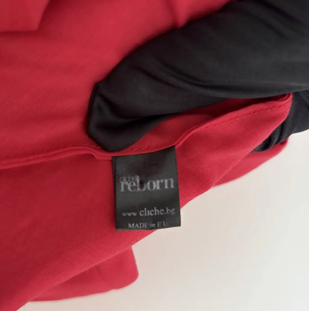 Unsigned Cliché Reborn Strapless Mini Ballerina Dress Red Polyester Very good - Model View