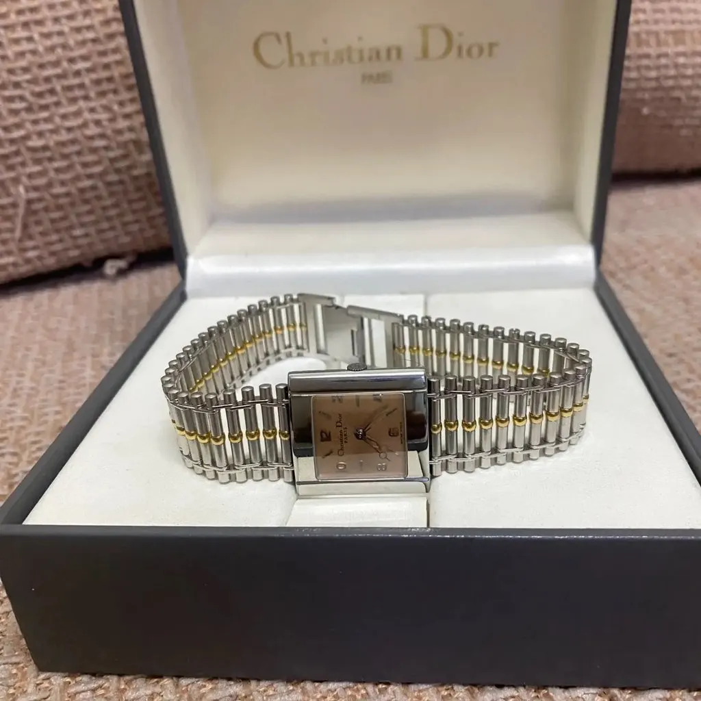 Dior Vintage Christian Dior Paris Watch Size 26 QuartzBeads of Rice MultiColor Very good - Box View