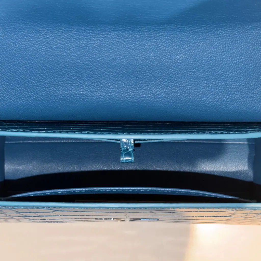 Louis Vuitton Twist Turquoise Leather Never worn - Model View