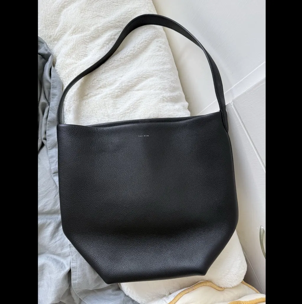 The Row Park Tote Medium Black Leather Very good - Box View