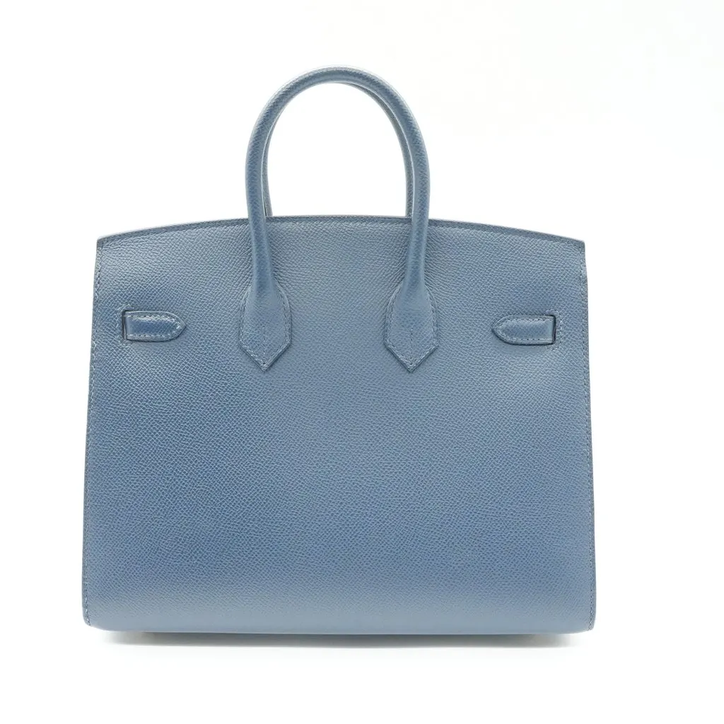 Hermès Birkin 25 Navy Blue Epsom Gold HW Stamp:B(2023) Navy Leather Good - Back View