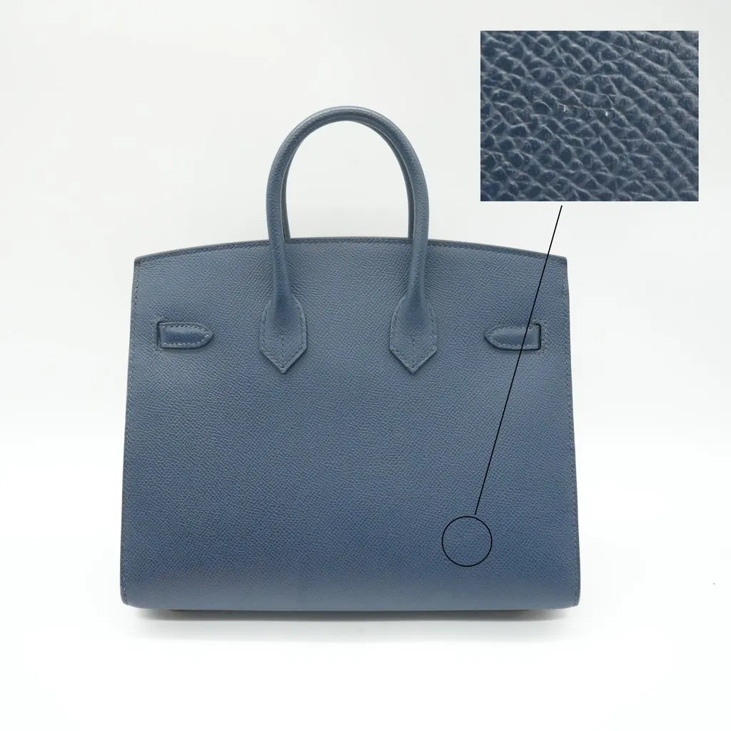 Hermès Birkin 25 Navy Blue Epsom Gold HW Stamp:B(2023) Navy Leather Good - Box View