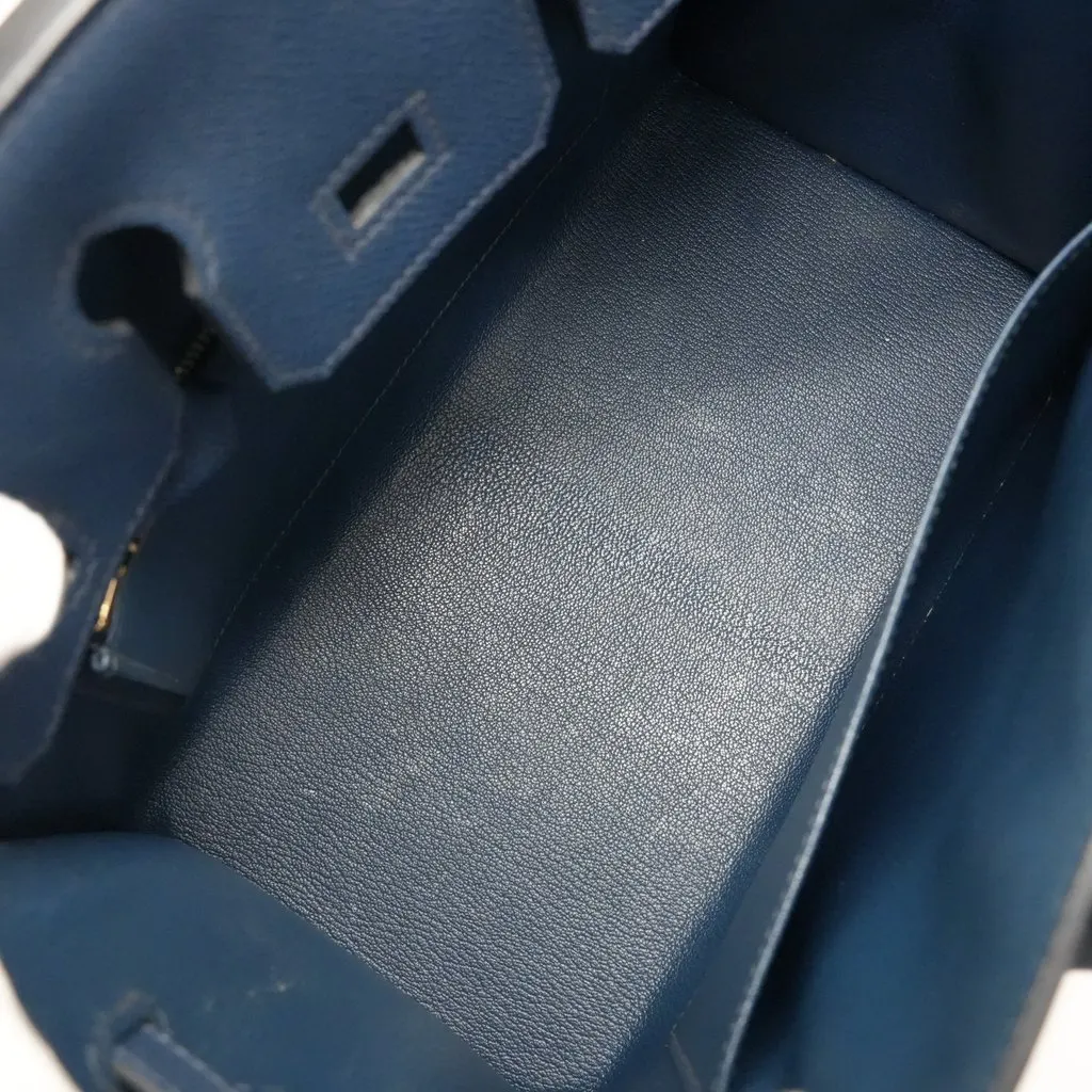 Hermès Birkin 25 Navy Blue Epsom Gold HW Stamp:B(2023) Navy Leather Good - Model View