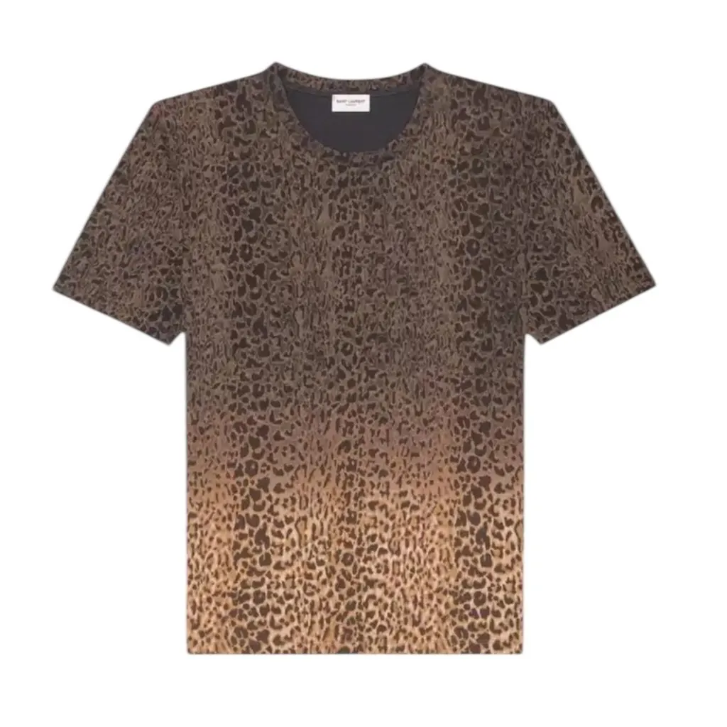 Saint Laurent Saint Laurent Animal Y-shirt MultiColor Cotton Never worn, with tag - Front View