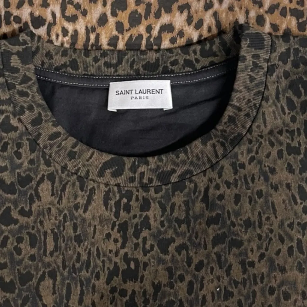 Saint Laurent Saint Laurent Animal Y-shirt MultiColor Cotton Never worn, with tag - Inside View