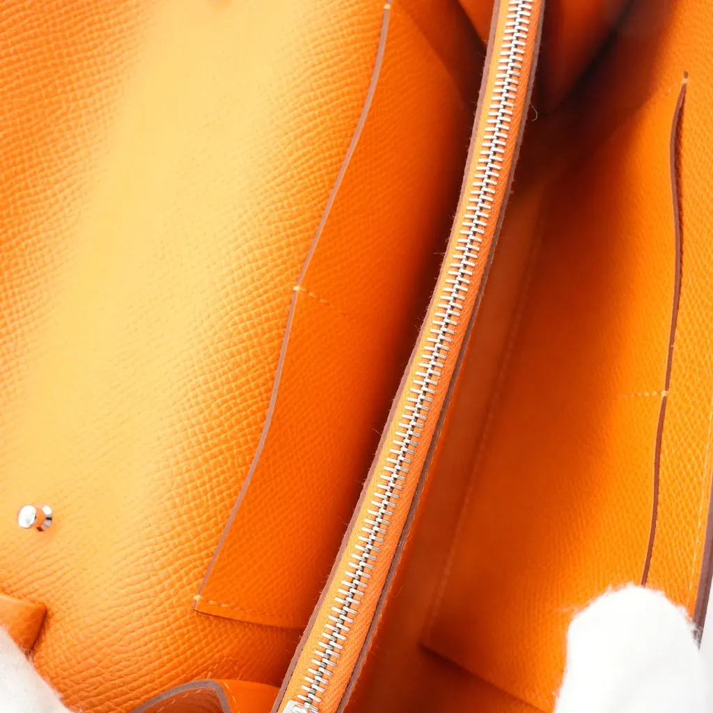 Hermès Kelly to go Epsom Orange Leather Very good - Model View