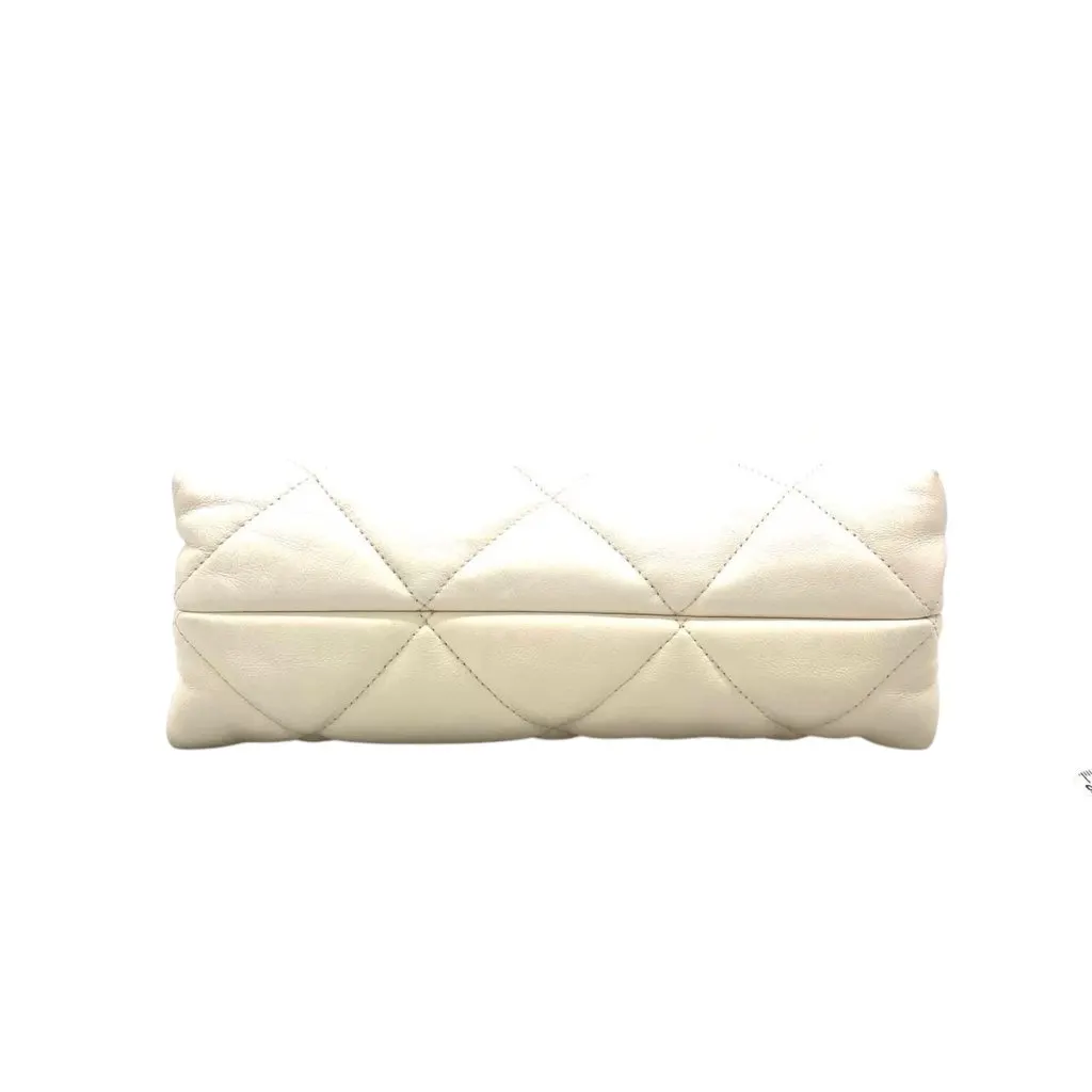 Chanel 19 bag White Leather Very good - Box View