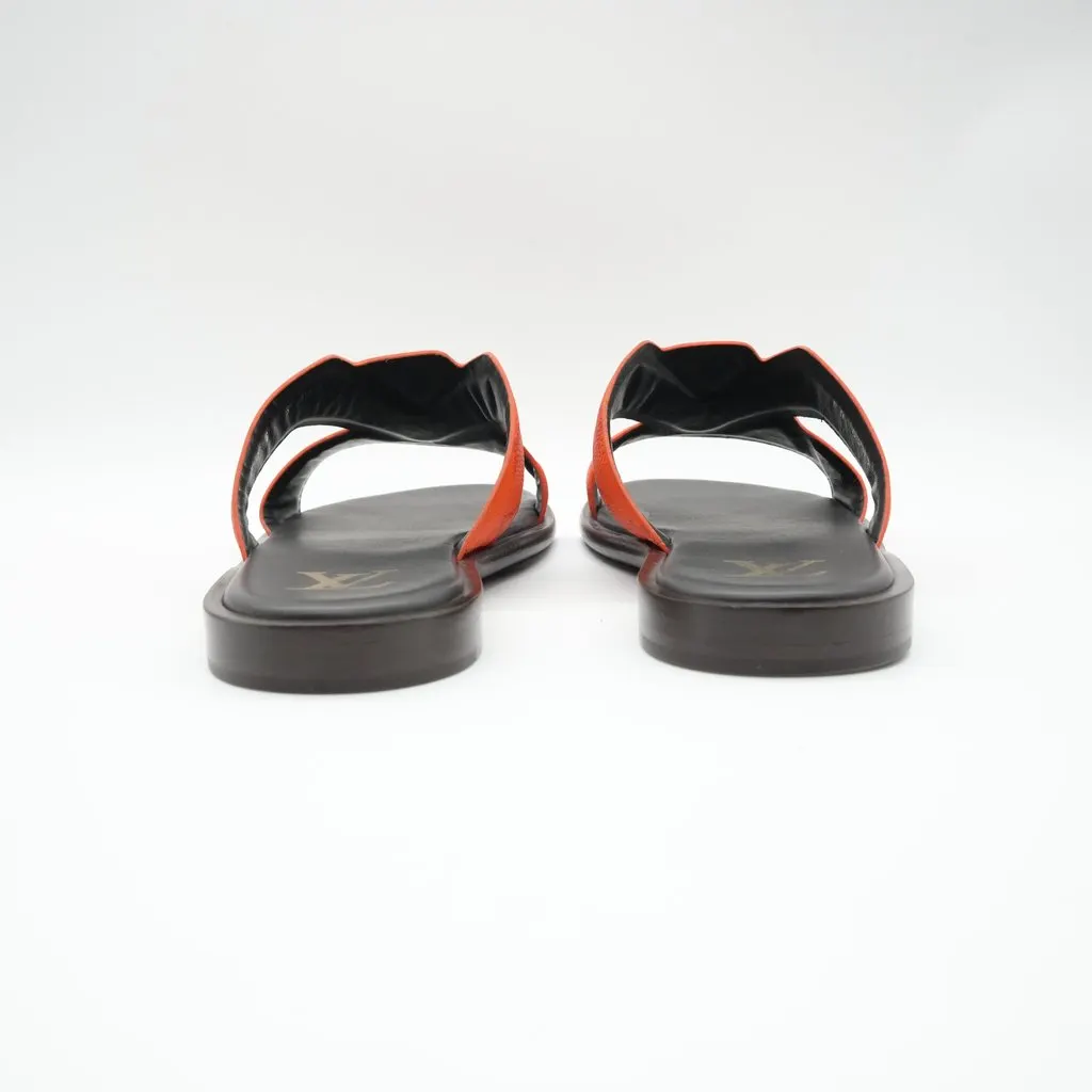 Louis Vuitton Louis Vuitton Oasis Mule Monogram Orange Size 5 Orange Leather Good - Back View