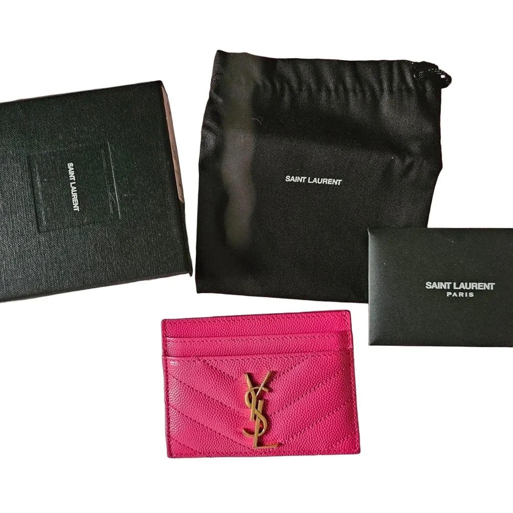 Saint Laurent Cassandre Mattelassé Card Case