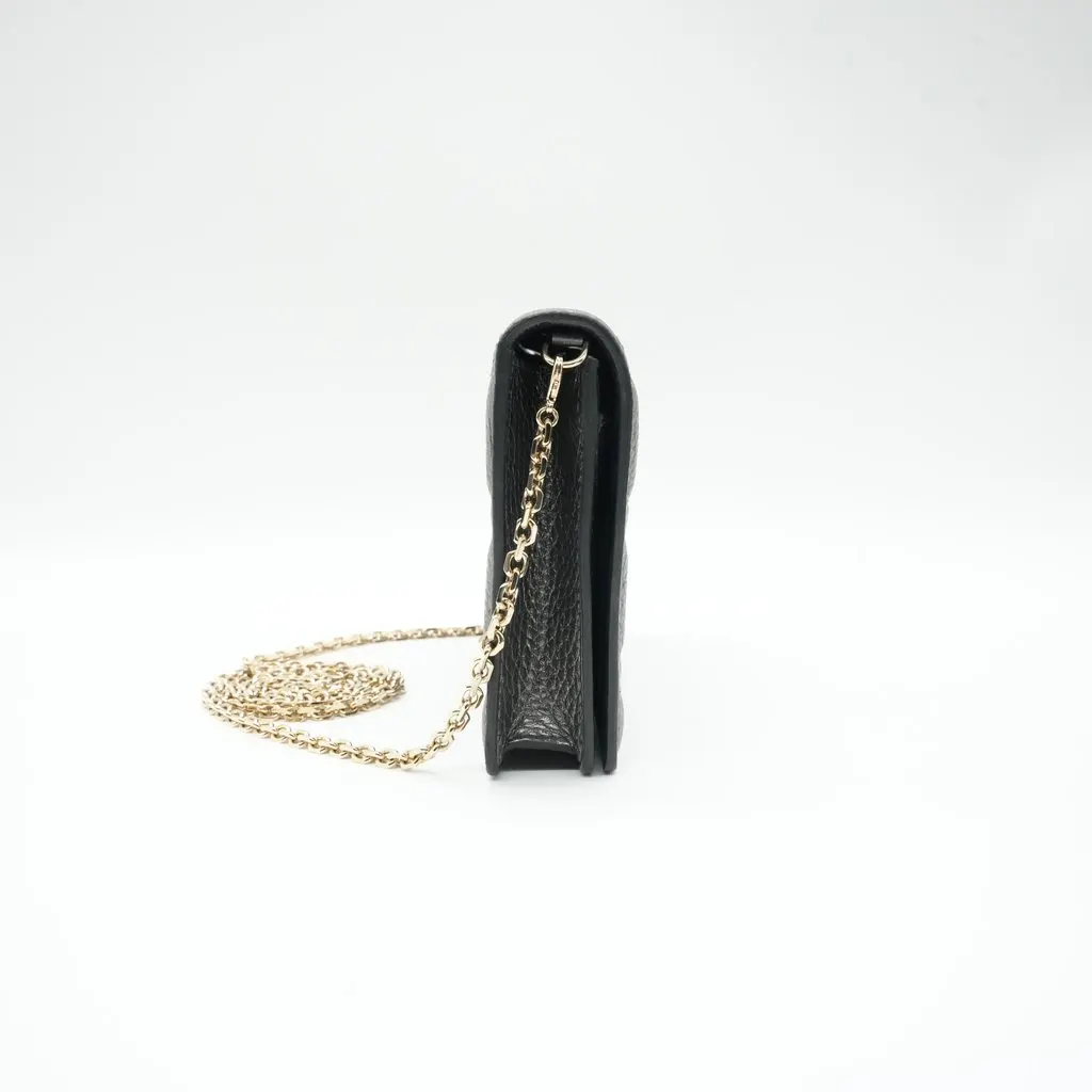 Dior Lady Dior Wallet on Chain, Metallic Lambskin Metallic Leather Good - Box View
