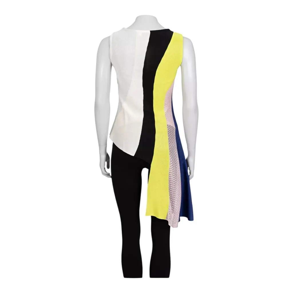 Dior Christian Dior Asymmetric Hem T-Shirt, Size IT 42 (M) MultiColor Viscose Very good - Back View
