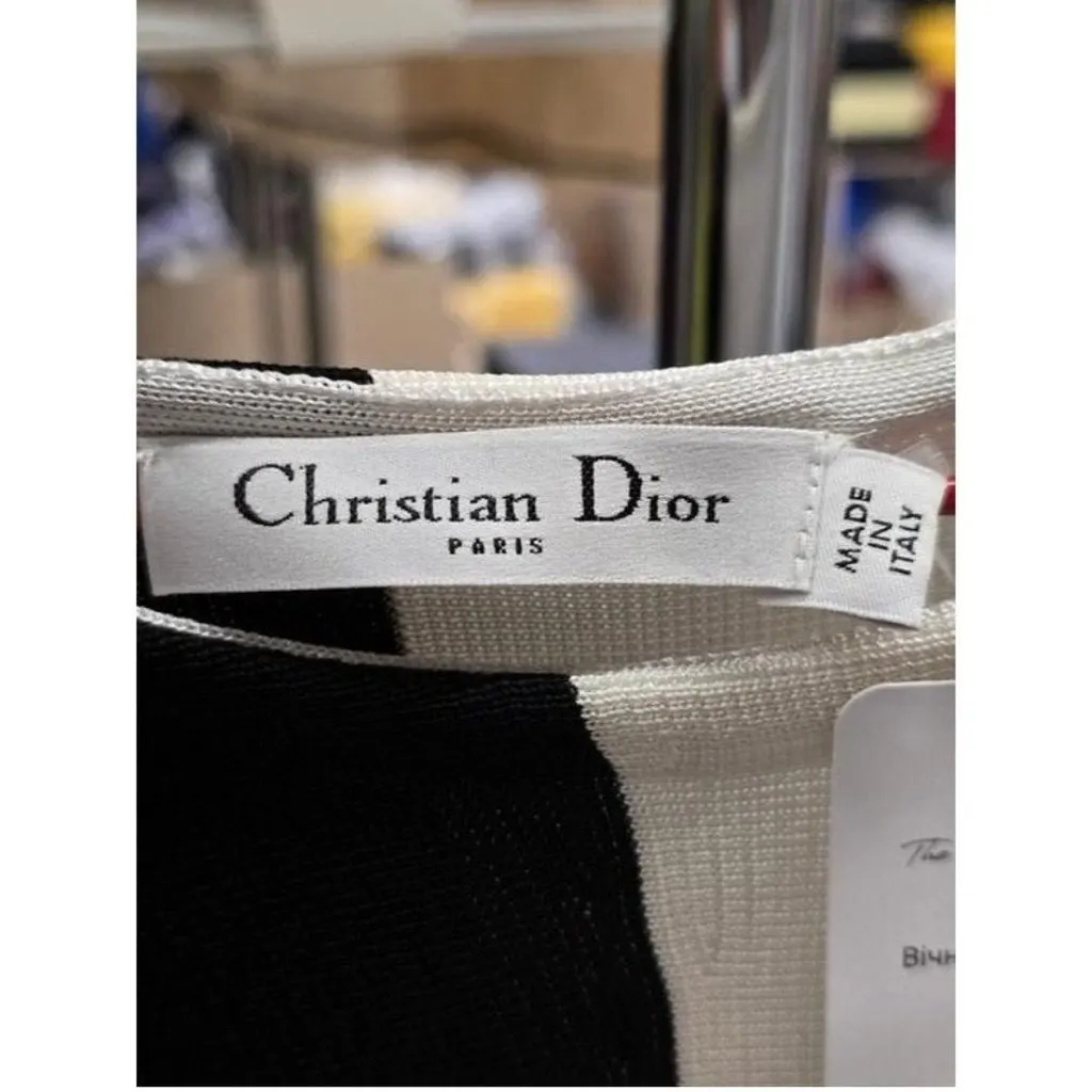 Dior Christian Dior Asymmetric Hem T-Shirt, Size IT 42 (M) MultiColor Viscose Very good - Inside View