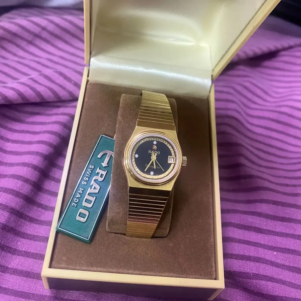 RADO Vintage Rado Shangri-La Automatic 26mm Watch Gold Never worn, with tag - Back View